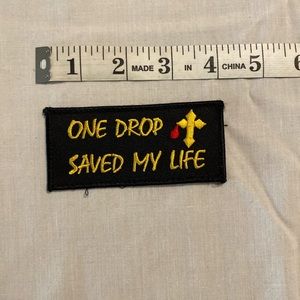 Christian biker cross patch